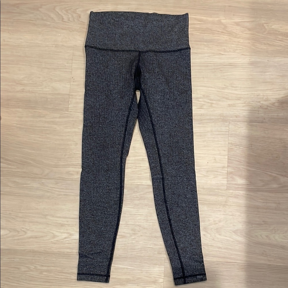 Gray High-Waisted Leggings